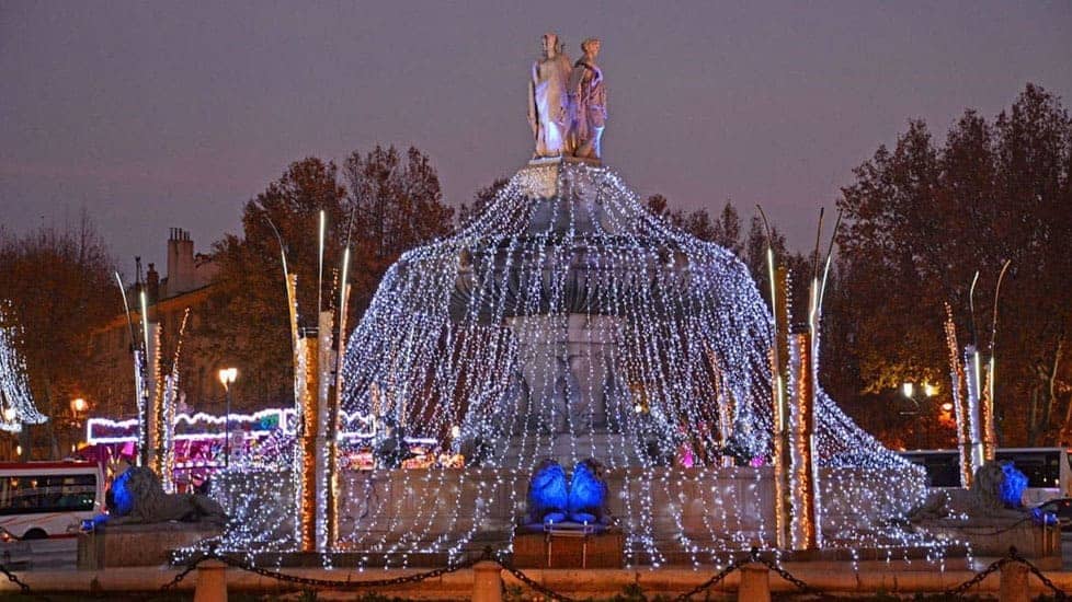 Aix illuminée à Noël